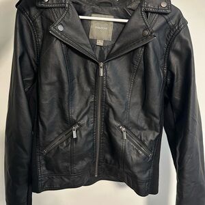 Maurices Classic Black Leather Jacket